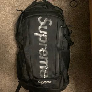 Supreme book bag black